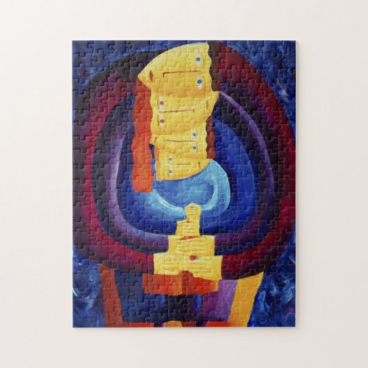 Moderne Portraitmalerei vereint moderne Kunst Puzzle (Vertikal)