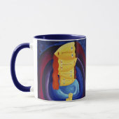 Moderne Portraitmalerei vereint moderne Kunst Tasse (Links)