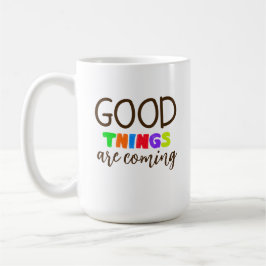 Moderne positive Handlettering-Tasse Kaffeetasse