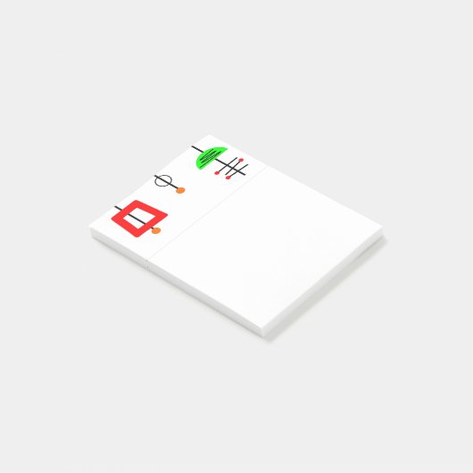 Moderne Post-it-Notizen aus dem Mittelalter Post-it Klebezettel (angewinkelt)