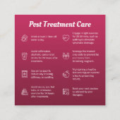 Moderne Post/Pre-Treatment Care Körpermodellierung Quadratische Visitenkarte (Rückseite)
