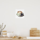 Moderne Poster Art drucken Kaffee (Küche)