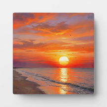 Moderne Poster Natur Sonnenuntergang Wandkunst Hom