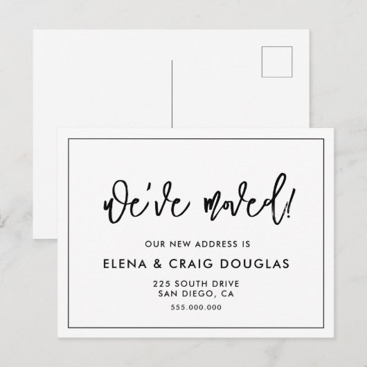 Moderne Postkarte (Vorne/Hinten)