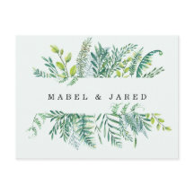 Moderne Postkarte des Laubs Save the Date