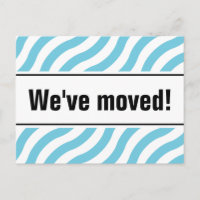 Moderne Postkarten mit blauen Linien