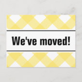 Moderne Postkarten mit schlichter gelber Gestaltun (Vorderseite)