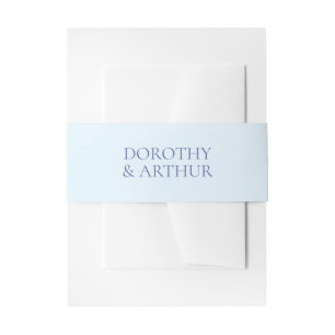 Moderne Powder Blue Elegante Hochzeit Einladungsbanderole