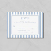 Moderne Powder Blue Streifen Hochzeit
