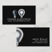 Moderne Power Electrical Electrician Card Visitenkarte (Vorne/Hinten)