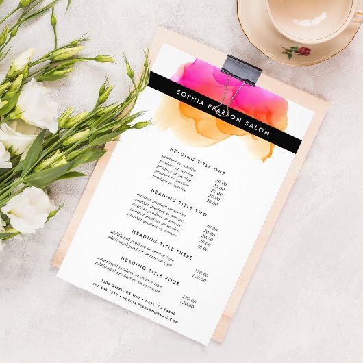 Moderne Preise und Dienstleistungen für Wasserfarb Flyer