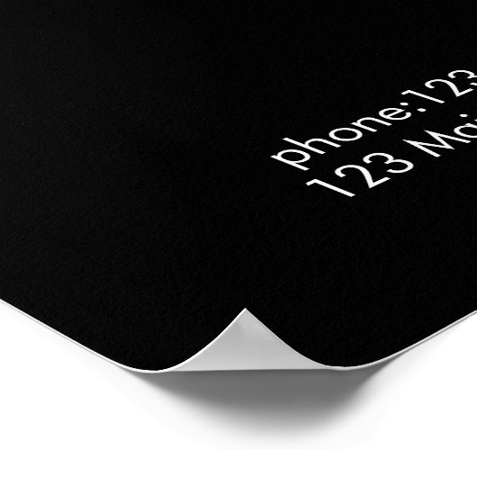 Moderne Preisliste Poster (Ecke)