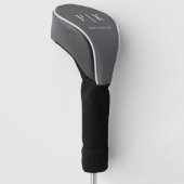 Moderne Premium-Golfmonogramm Golf Headcover (angewinkelt)