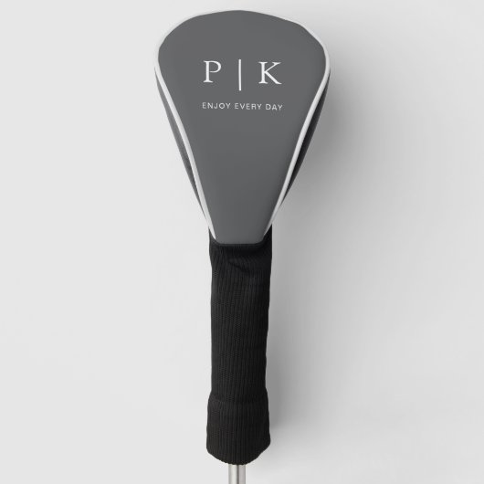 Moderne Premium-Golfmonogramm Golf Headcover (Vorderseite)