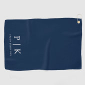 Moderne Premium-Golftasche mit Monogramm Golfhandtuch (Horizontal)