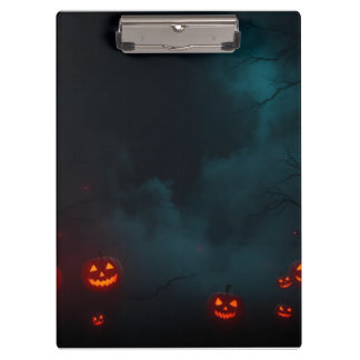 Moderne Premium-Halloween-Branding-Design Klemmbrett