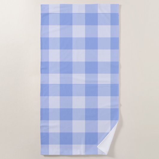 Moderne Preppy-Gingham Strandtuch (Vorderseite)