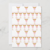 Moderne Preppy Pearls & Prosecco Mutter Day Party Einladung (Rückseite)