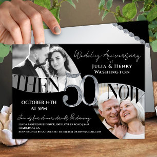 Moderne Prestige 50. Hochzeitstag Einladung