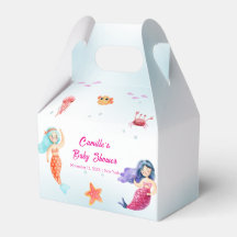 Moderne Princess Mermaid Ocean Coral Baby Dusche