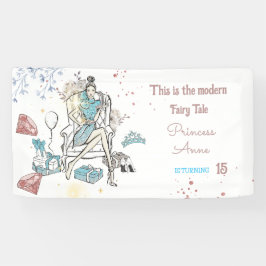 Moderne Princess Royal Birthday Banner