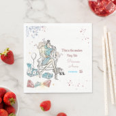 Moderne Princess Royal Birthday Serviette (Beispiel)