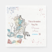 Moderne Princess Royal Birthday Serviette (Vorderseite)