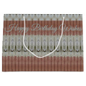 Moderne Print Large Birthday Geschenktasche Große Geschenktüte (Vorderseite)