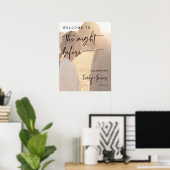 Moderne Probe aus Minimalistischem Schwarz und Wei Poster (Heimbüro)