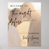 Moderne Probe aus Minimalistischem Schwarz und Wei Poster (Vorne)