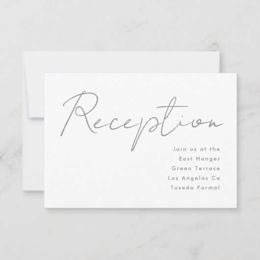 Moderne Probe Dinner Sage Green Einladung (Vorderseite)