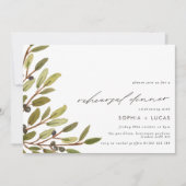 Moderne Probe und Abendessen im Grünen Einladung (Vorderseite)