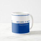 Moderne Profession Halbblauer Kaffee Tasse mit Nam (VorderseiteRechts)