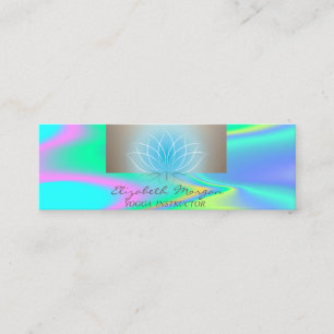 Moderne Professional,Lotus,Holografisch Mini Visitenkarte