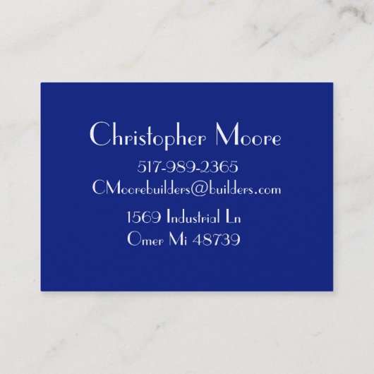 Moderne Professionalität Visitenkarte (Rückseite)