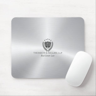 Moderne professionelle Anwaltskanzlei Metallic Sil Mousepad