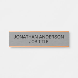 Moderne professionelle Bürotür-Schild Namensschild