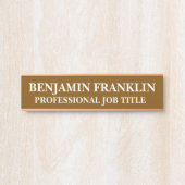 Moderne professionelle Bürotür-Schild Namensschild (Vorderseite )