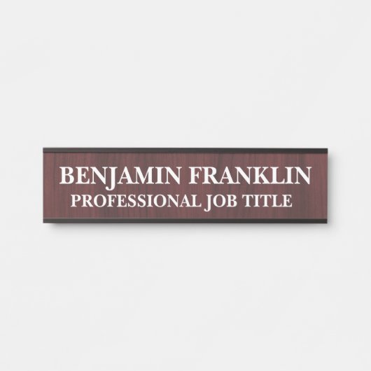Moderne professionelle Bürotür-Schilder Türschild (Vorderseite )
