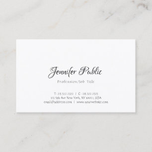 Moderne professionelle Designvorlage elegant und e Visitenkarte