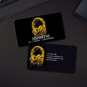 Moderne professionelle DJ-Songwriter-Musik-Kopfhör Visitenkarte