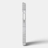 Moderne professionelle einfache Monogramm-Grau Case-Mate iPhone Hülle (Rückseite / Links)