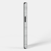 Moderne professionelle einfache Monogramm-Grau iPhone Hülle (Rechte Seite)