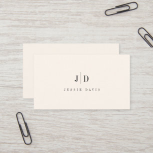 Moderne professionelle einfache Monogramm Visitenkarte