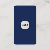 Moderne professionelle elegante Logo Visitenkarte (Rückseite)