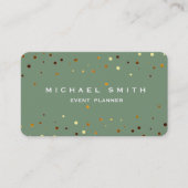 Moderne professionelle falsche Gold Glitter Visitenkarte (Vorderseite)