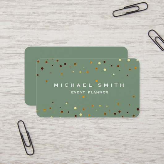 Moderne professionelle falsche Gold Glitter Visitenkarte (Vorderseite/Rückseite Beispiel)