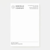 Moderne professionelle Firma Post-it Klebezettel (Vorderseite)