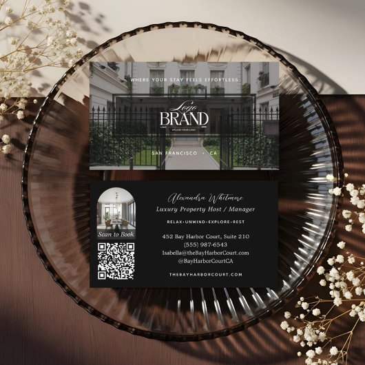 Moderne professionelle Fotogewerbe-Immobilien-Logo Visitenkarte