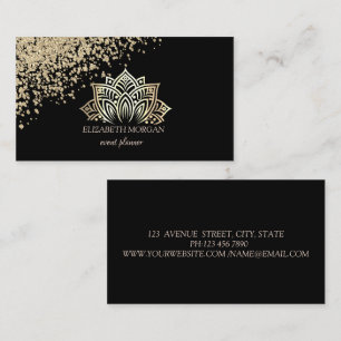 Moderne professionelle Gold-Diamanten Gold-Lotus S Visitenkarte